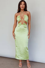 Ryana Cut-Out Drawstring Dress Apple