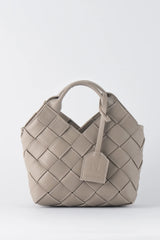 TEN TONES Clementine Woven Mini Tote Beige