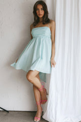 Zhen Bow Tie Back Mini Dress Mint