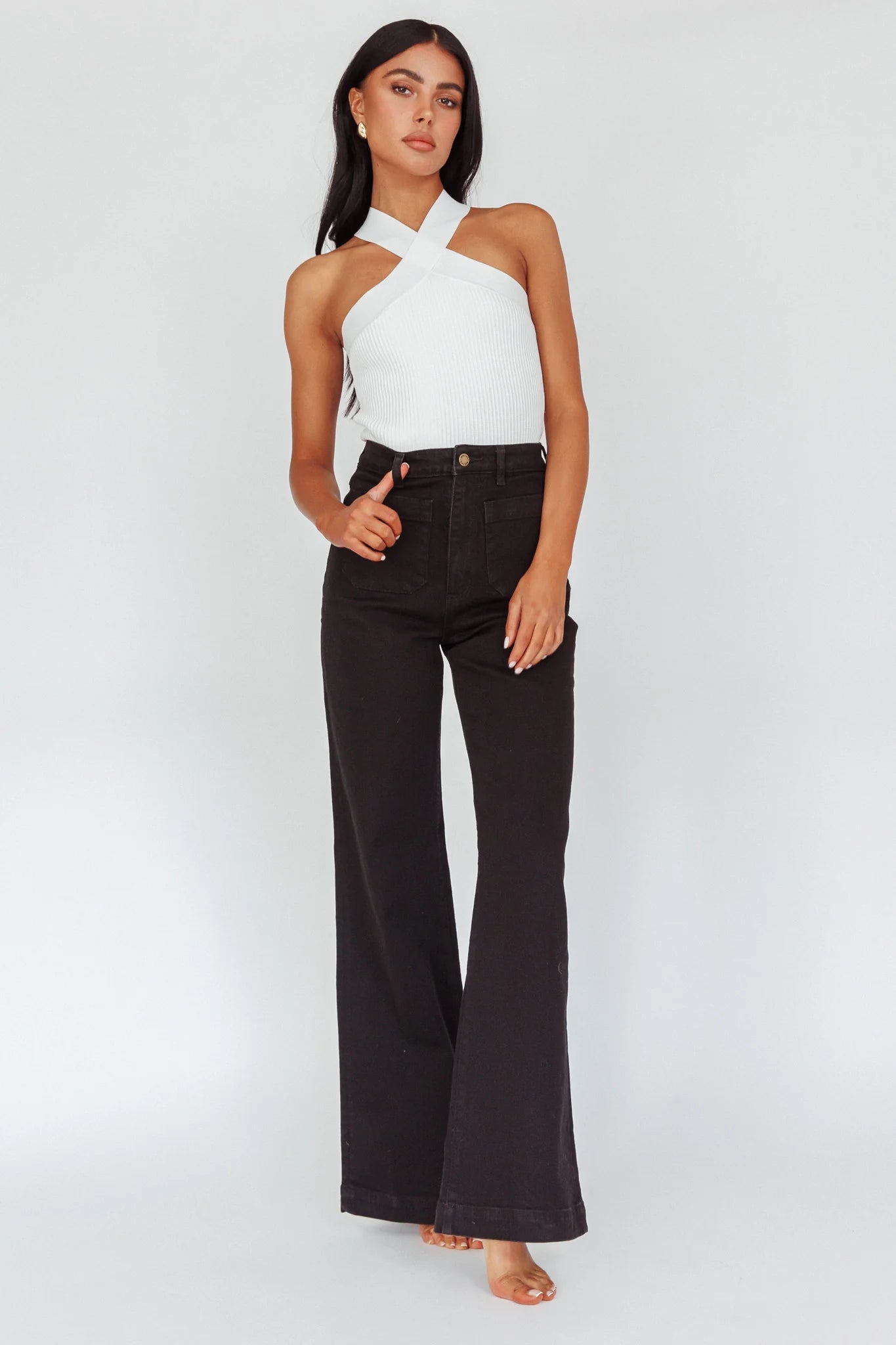 ROLLA'S Sailor Jean Long Rinse Black