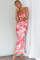 You're My Sunshine Tie-Up Back Midi Dress Pink