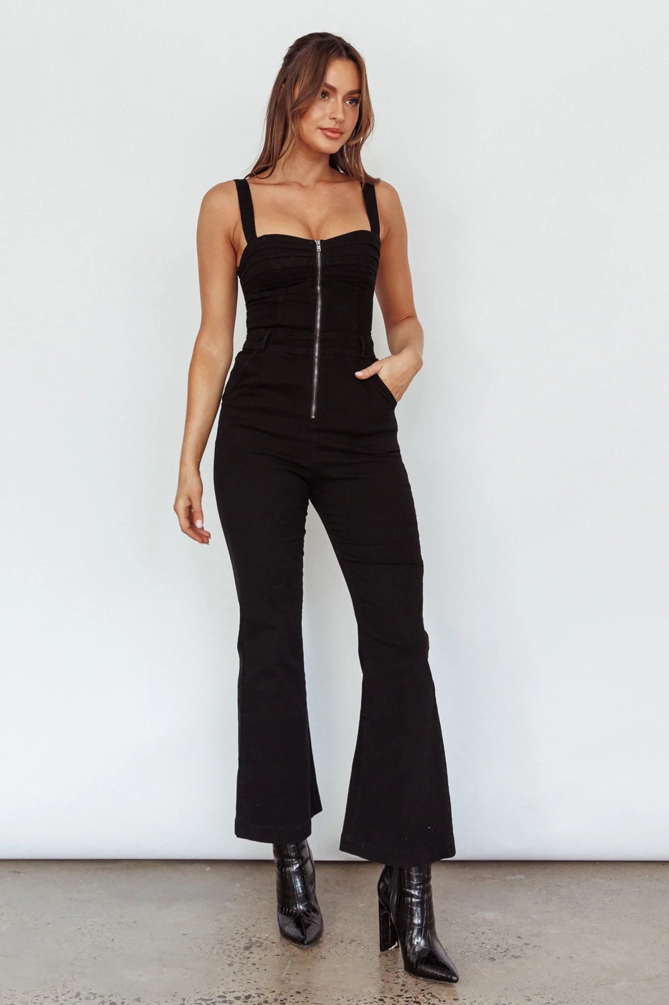 Emilio Flared Jumpsuit Black