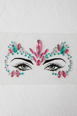 Electric Nights Face Jewels Multi D